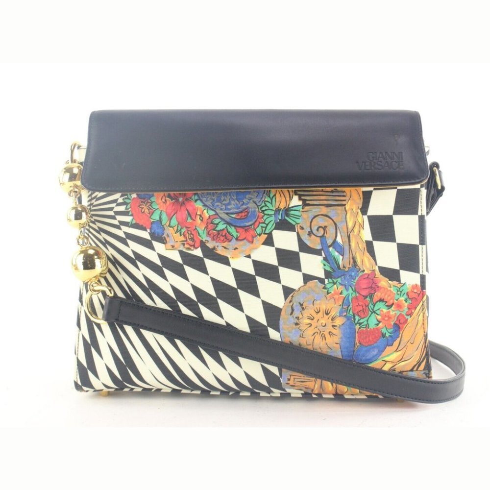 Gianni Versace Rare Psychedelic Illusion Crossbody 1GV912K